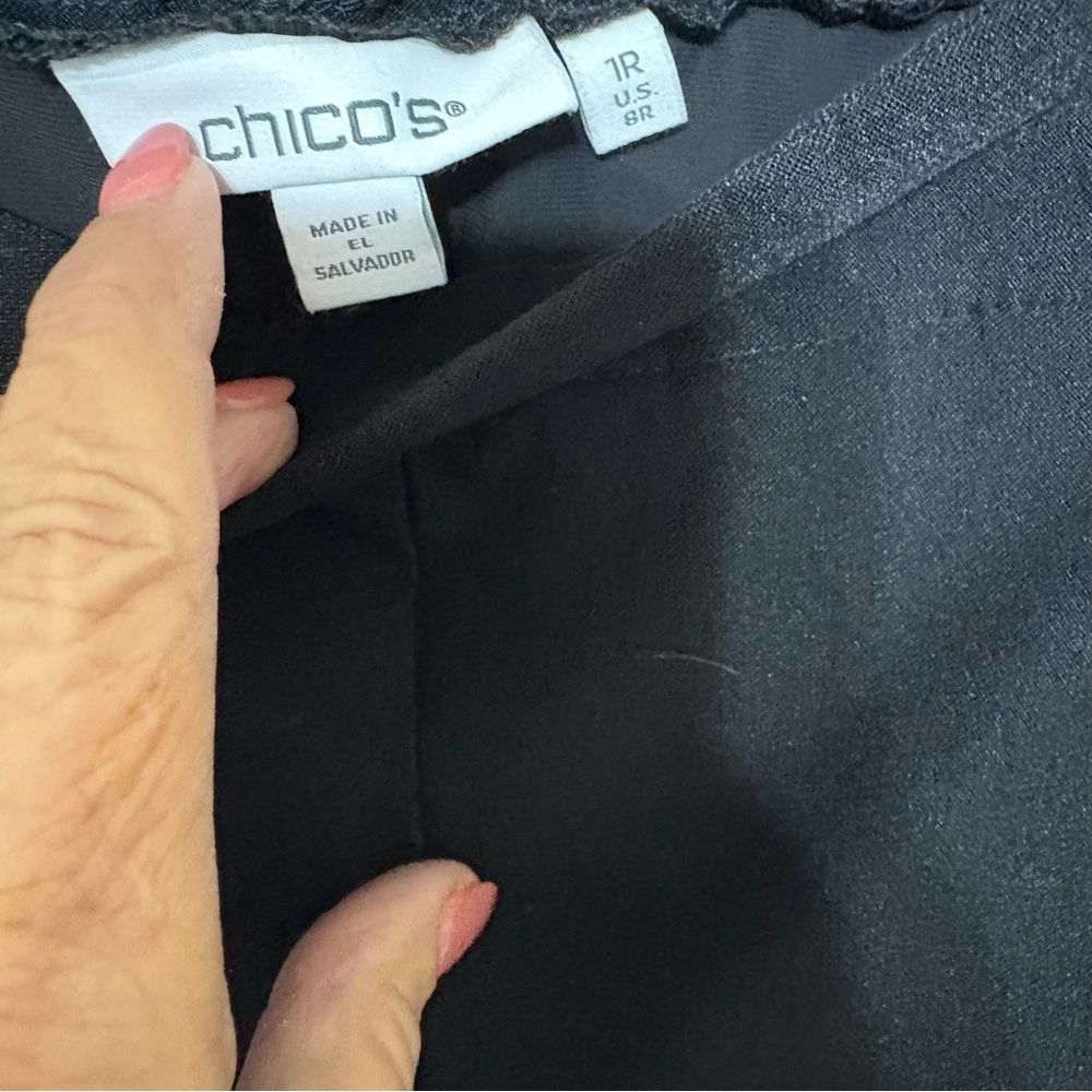 Chico's Classic Black Trousers - Picture 4 of 9